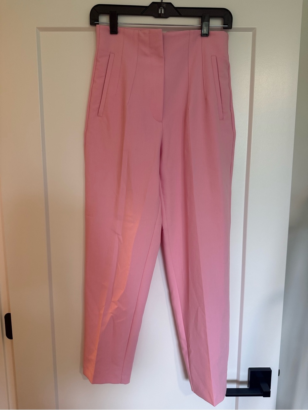 Zara Blush Pink High-Waist Tailored Trousers